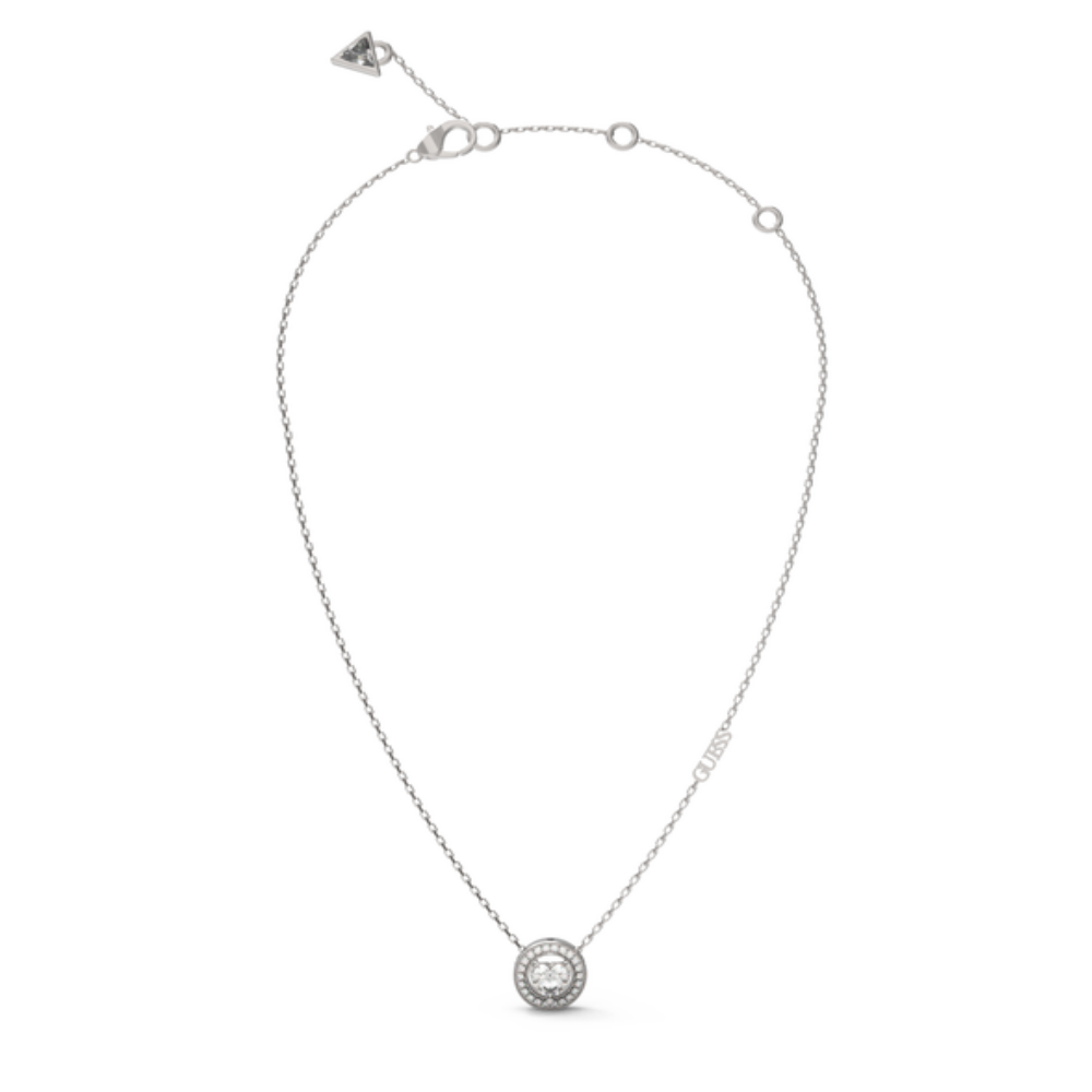 FIO GUESS EM AÇO PRATEADO COM ZIRCÓNIAS