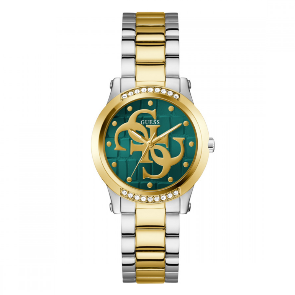 RELÓGIO GUESS " ANNETTE" BICOLOR COM MOSTRADOR VERDE