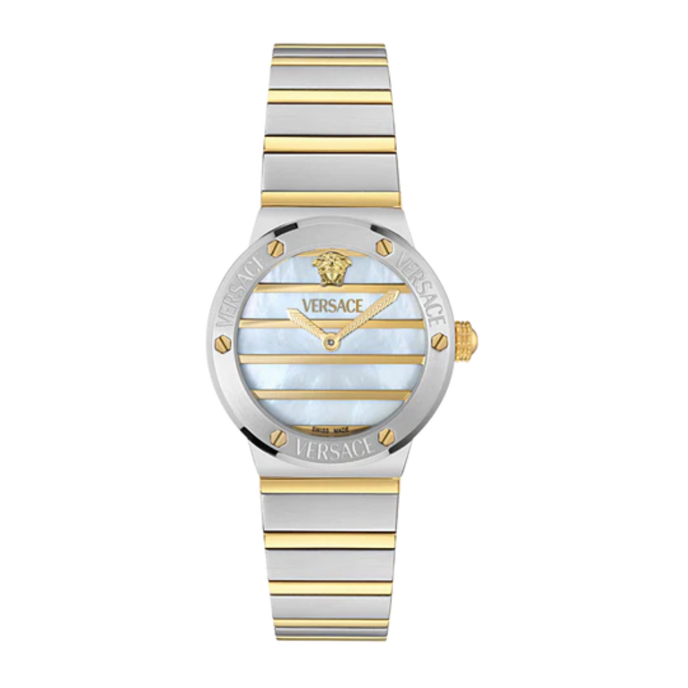 RELÓGIO VERSACE MULHER GRECA LOGO PEARL