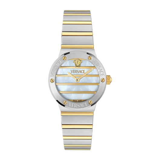 RELÓGIO VERSACE MULHER GRECA LOGO PEARL