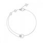 PULSEIRA GUESS EM AÇO PRATEADO COM ZIRCÓNIAS