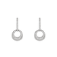 BRINCOS UNIKE EM PRATA 925% CLASSY CIRCLE I