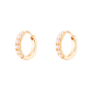 ARGOLAS UNIKE MIA ROSE PEARLS EM PRATA 925% DOURADA "UK.AR.1204.0046"