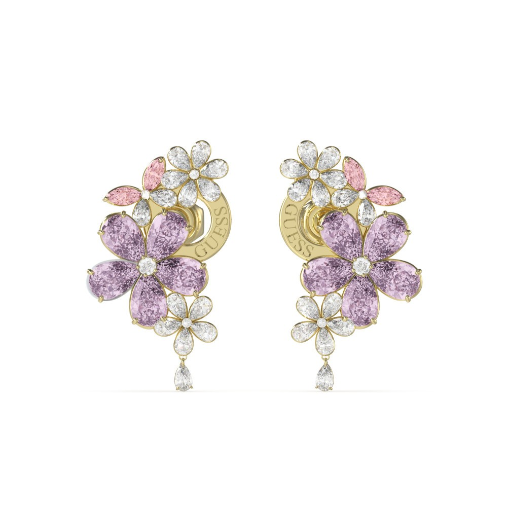 BRINCOS GUESS EM AÇO COM ZIRCÓNIAS