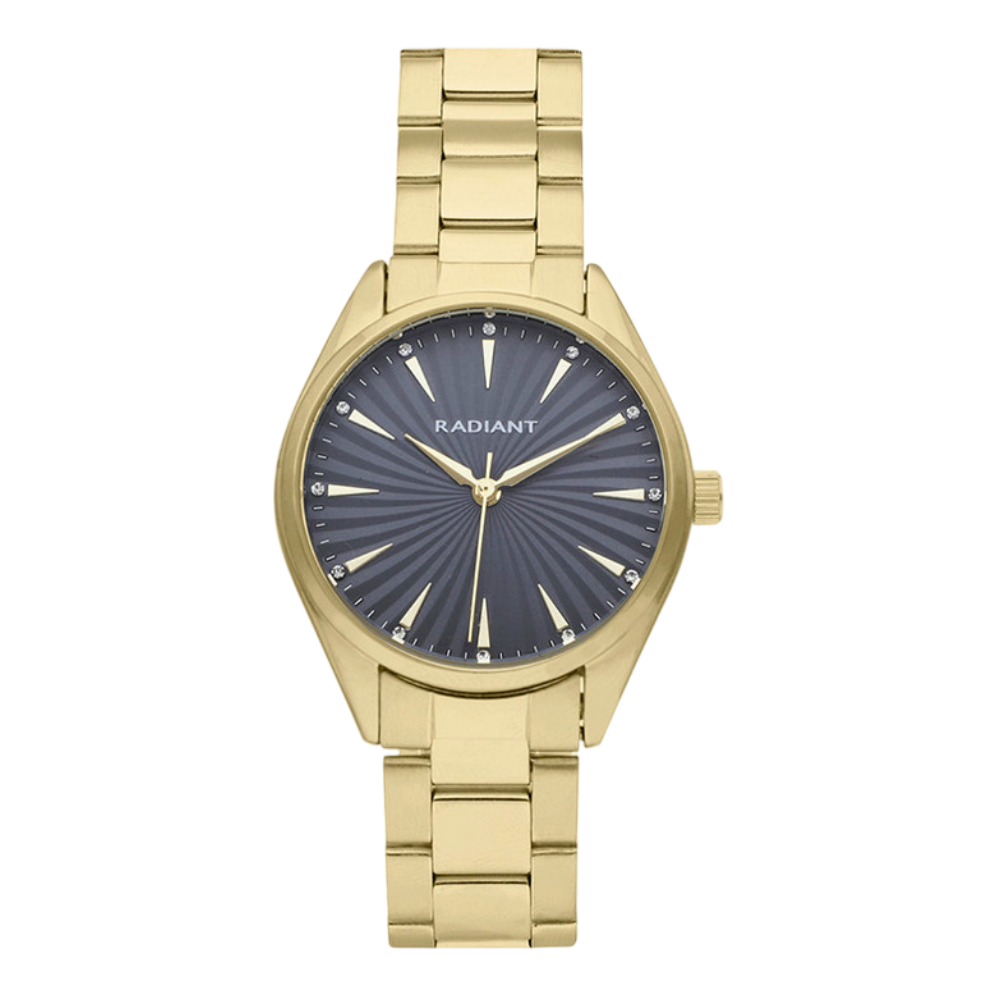 RELÓGIO RADIANT MULHER GRIS DOURADO