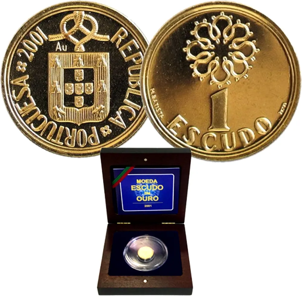 1 Escudo em Ouro Ano 2001