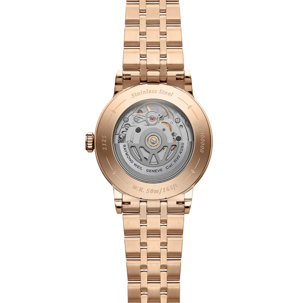 RELÓGIO RAYMOND WEIL MILESIME S AUT AÇO PVD MST BORDEAUX