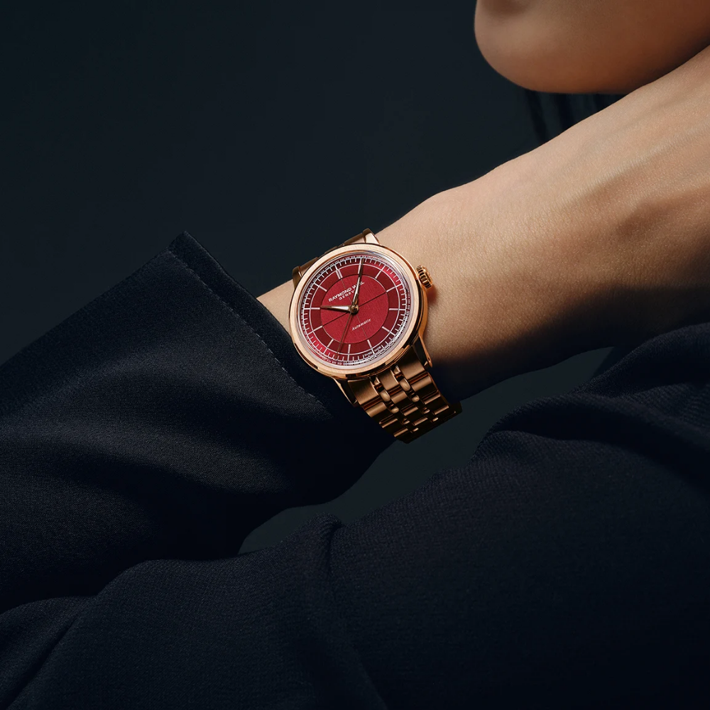 RELÓGIO RAYMOND WEIL MILESIME S AUT AÇO PVD MST BORDEAUX