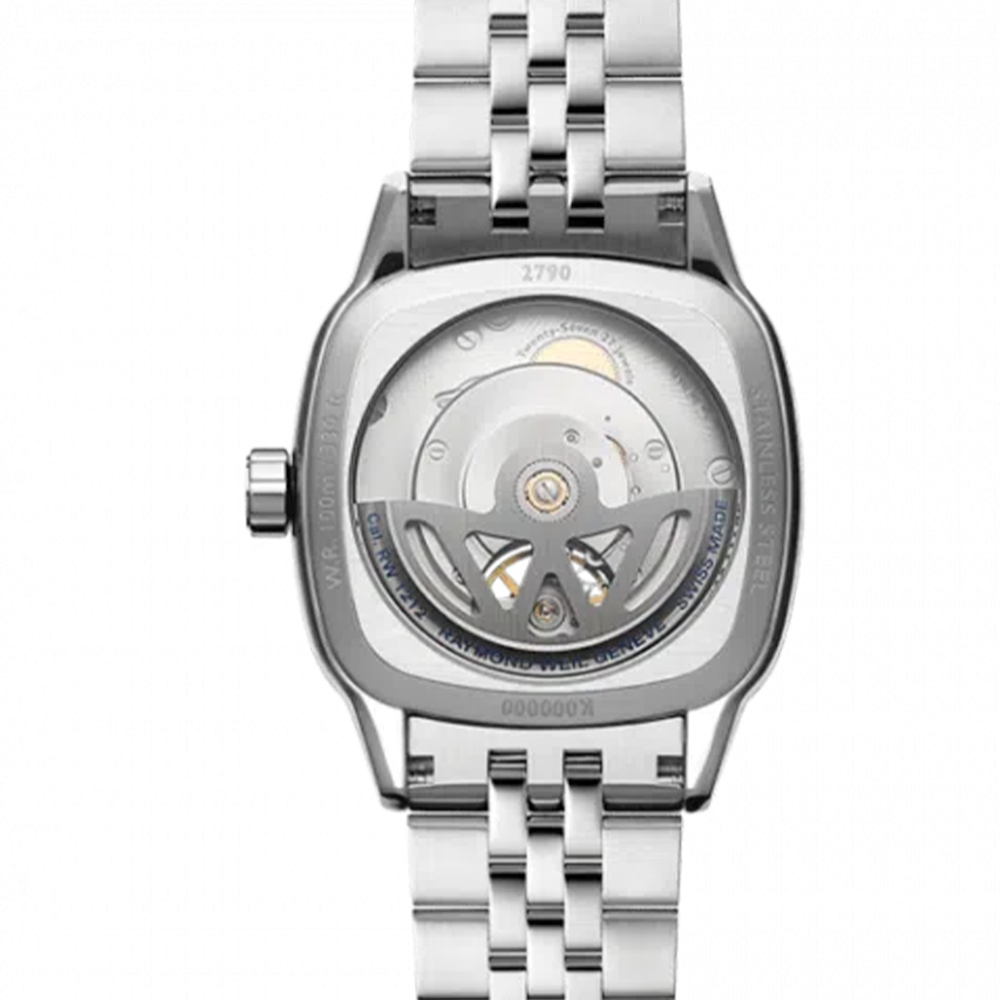 RELOGIO RAYMOND WEIL FREELANCER H AÇO MST. VERDE N: SÉRIE  E009627