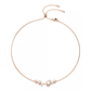 COLAR SWAROVSKI CONSTELLA  Lapidações redondas, Branco, Lacado a rosa dourado