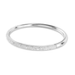 Bracelete Swarovski Sublima Snow pavé, Branca, Lacado a ródio
