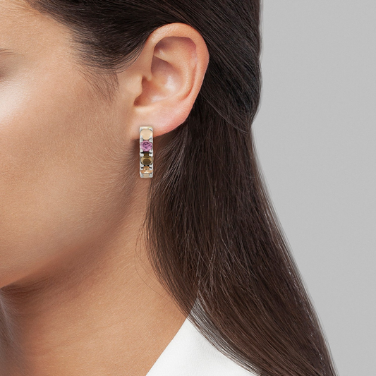 ARGOLAS TASHI ANA D'CASTRO EM PRATA 925 E OURO 375