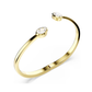 PULSEIRA SWAROVSKI Imber, Combinação de lapidações, Branca, Lacado a dourado