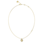 COLAR GUESS EM AÇO DOURADO CORAÇÃO COM ZIRCÓNIAS "JUBN04030JWYGT-U"