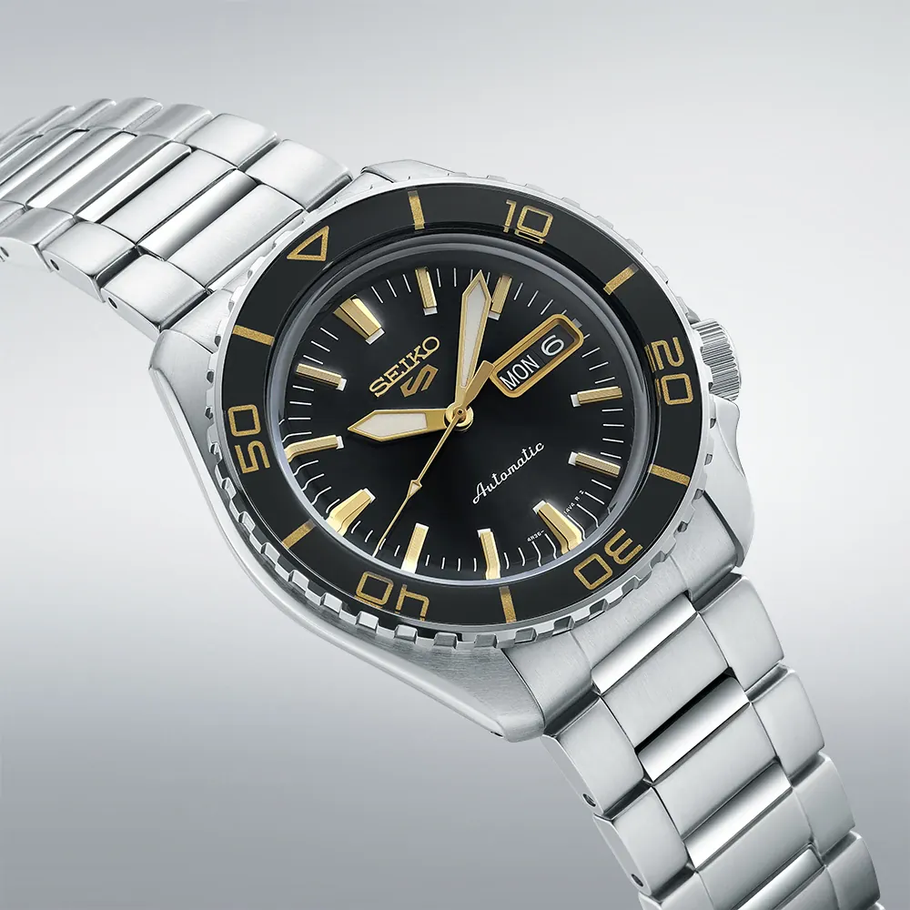 RELÓGIO SEIKO 5SPORTS SKX SUITS MOSTRADOR PRETO