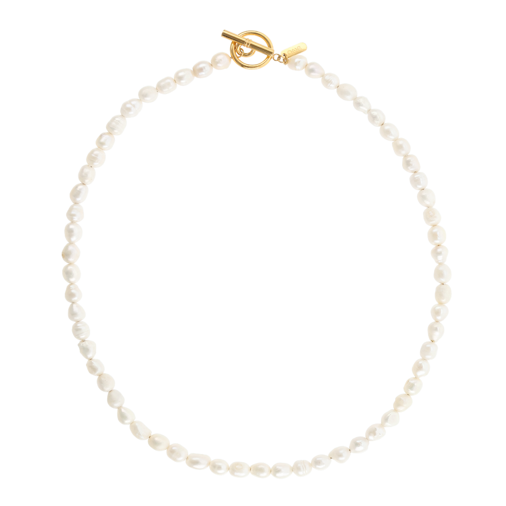 COLAR ONE SENHORA NECKMESS OCEANIC PEARL GOLD