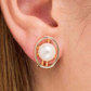 BRINCOS VIDAL & VIDAL EM BRONZE BANHADO A OURO 18 KT