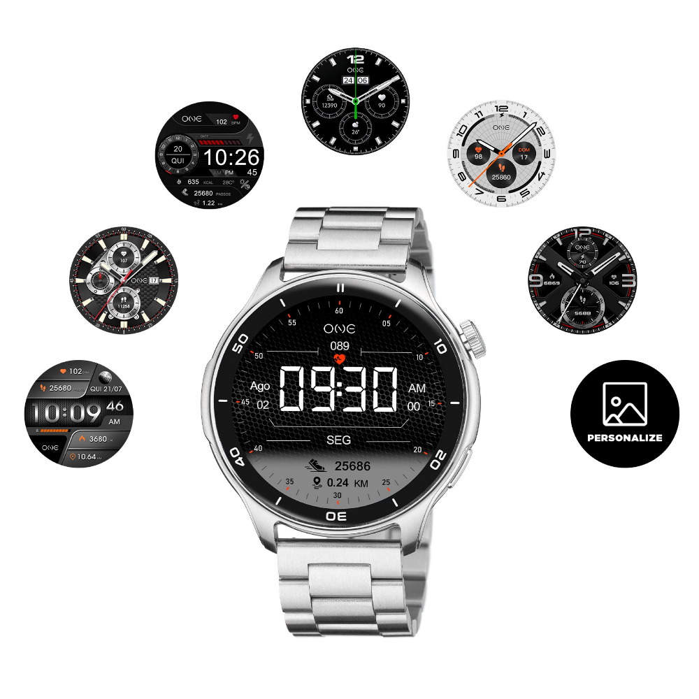 SMARTWATCH ONE MEN EXPLORER GPS SILVER