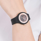 RELÓGIO LIU JO SILICONE PRETO E ROSE GOLD