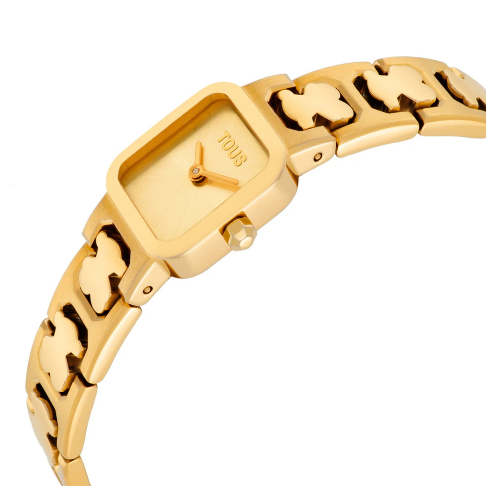 RELÓGIO TOUS ANALÓGICO COM BRACELETE EM AÇO DOURADO ICON TIME