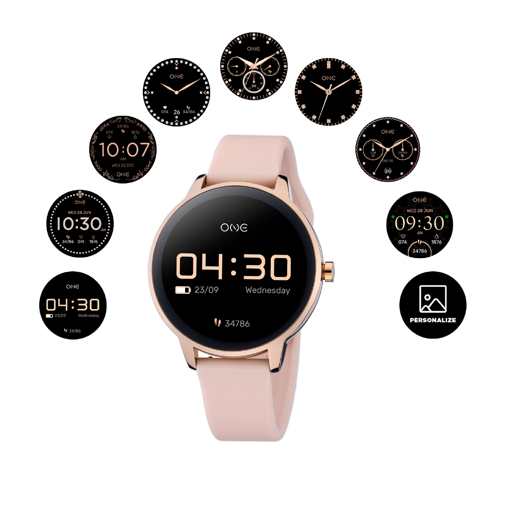 SMARTWATCH ONE QUEENCALL ROSE GOLD SILICONE