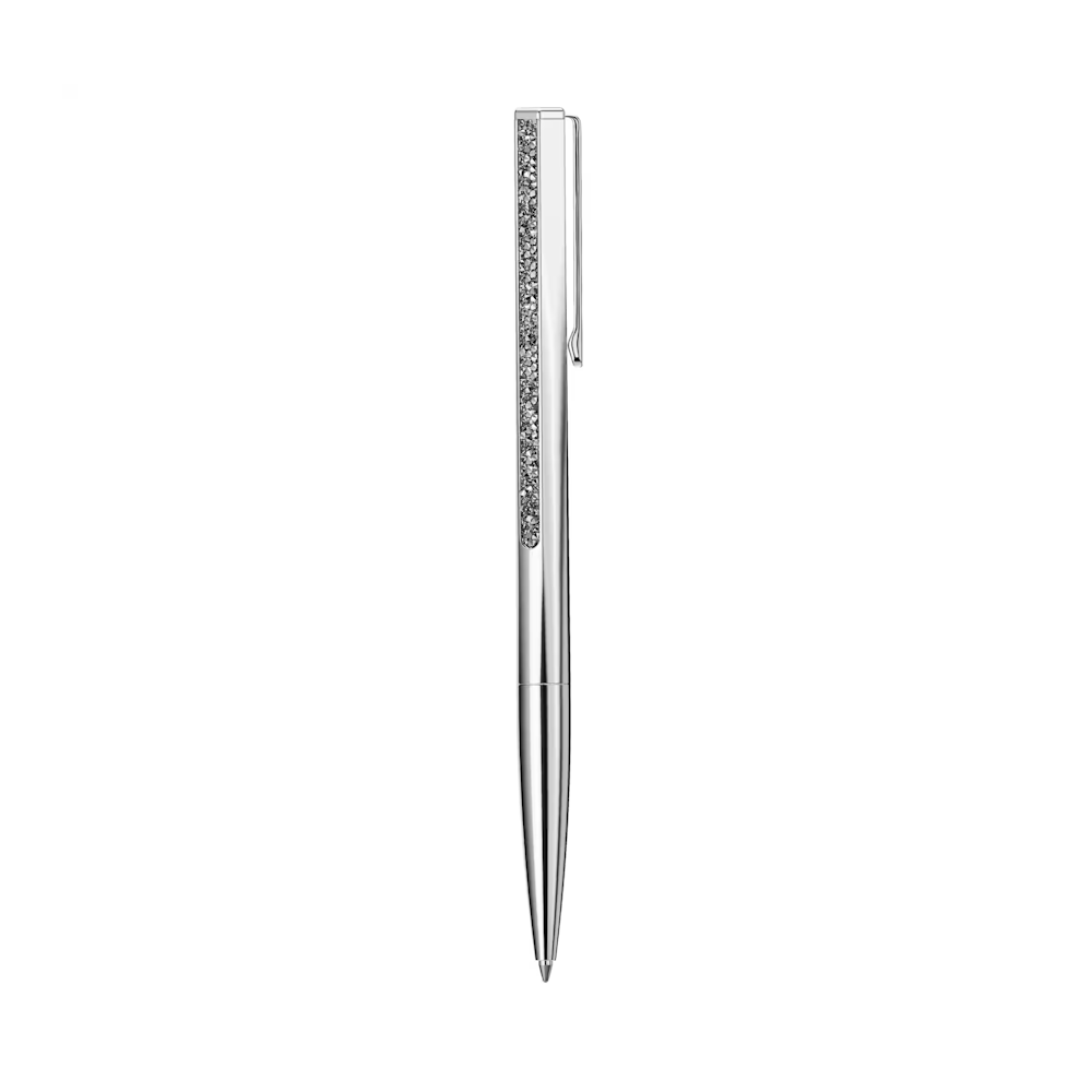 Caneta Swarovki Crystal Shimmer ballpoint pen, Silver tone, Chrome plated