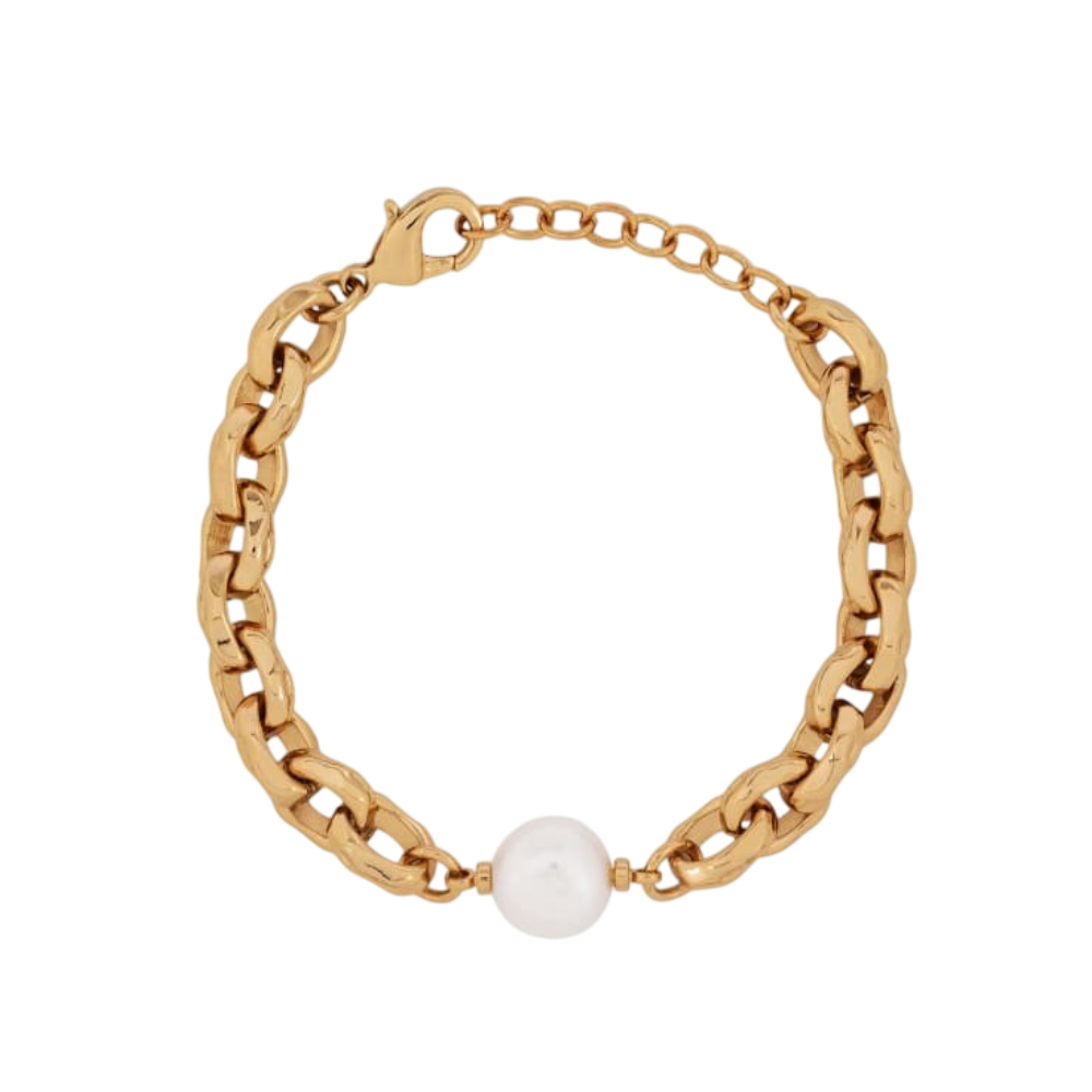 PULSEIRA VIDAL & VIDAL EM BRONZE COM BANHO DE OURO 18K