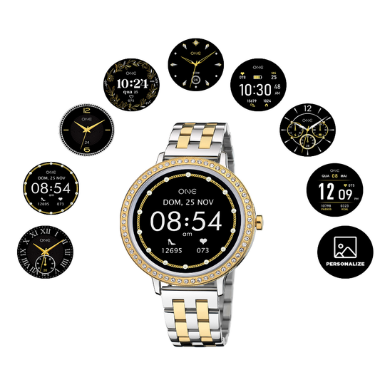 BOX ONE SENHORA SMARTWATCH GLAMCALL BICOLOR