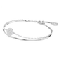 Bracelete Swarovski Sublima Branca, Lacado a ródio