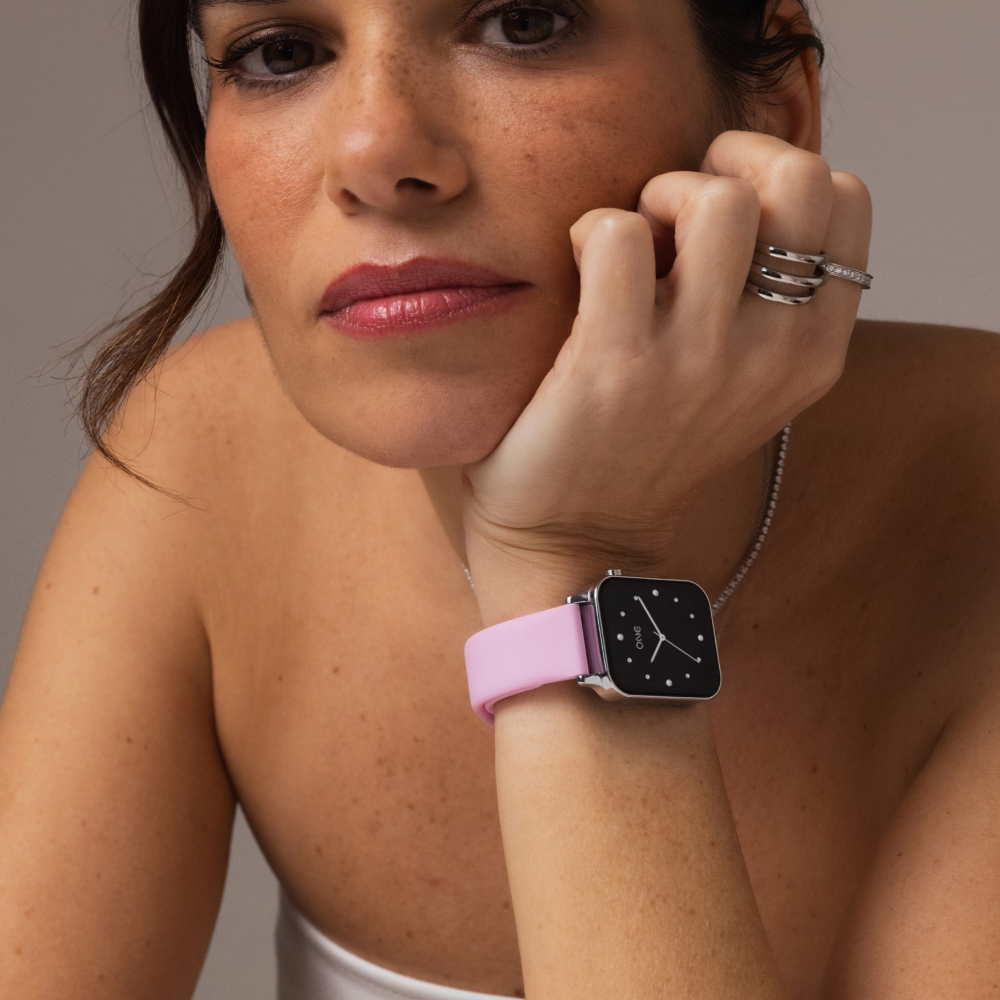 BRACELETE SILICONE SMARTWATCH ONE ROSA