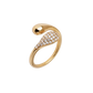 ANEL VIDAL & VIDAL EM BRONZE COM BANHO DE OURO 18K