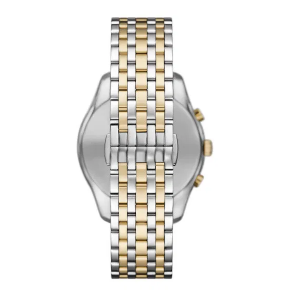 RELÓGIO EMPORIO ARMANI BICOLOR MOSTRADOR PRETO