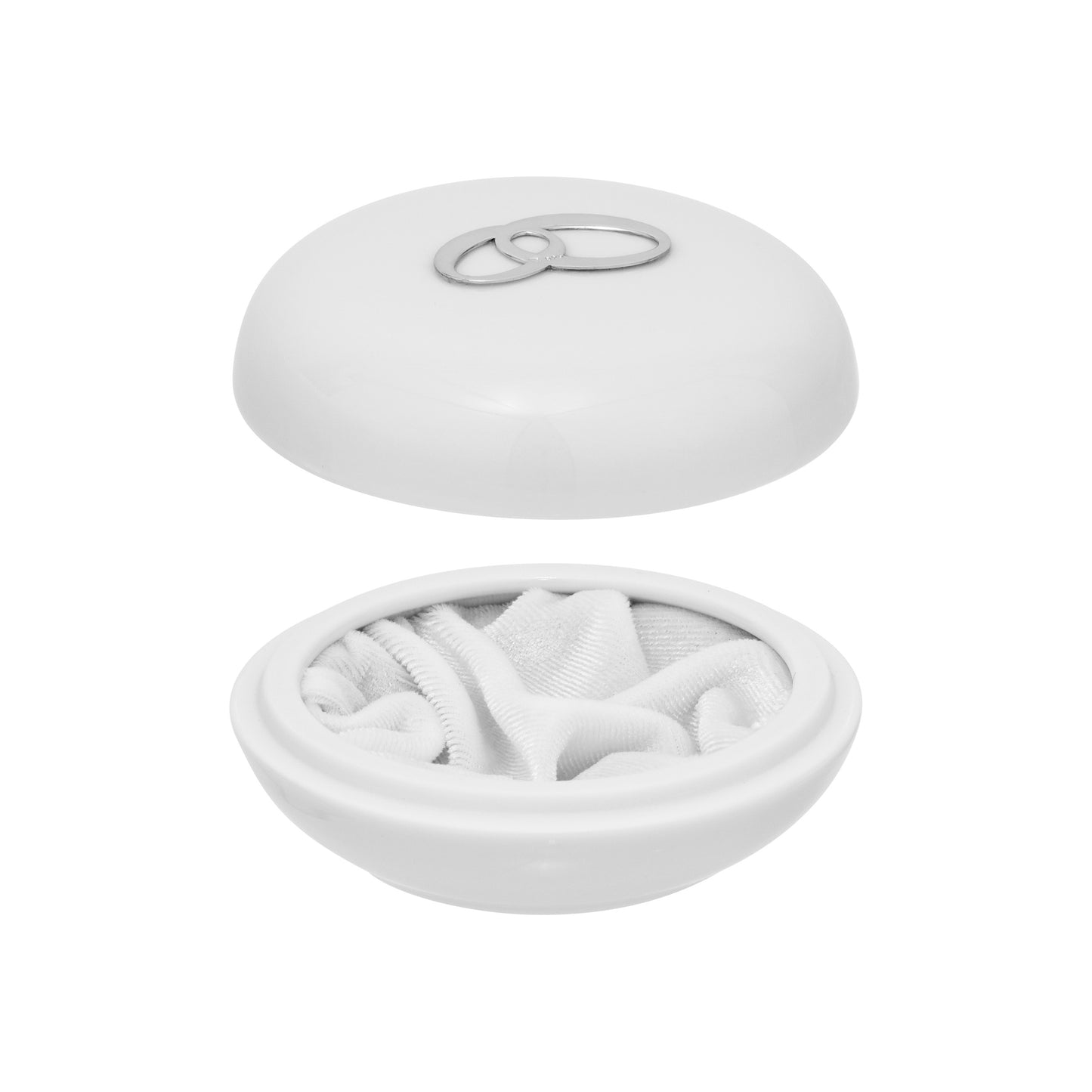 CAIXA TOPAZIO ALIANÇAS PORCELANA