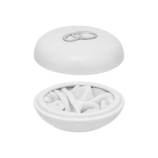 CAIXA TOPAZIO ALIANÇAS PORCELANA