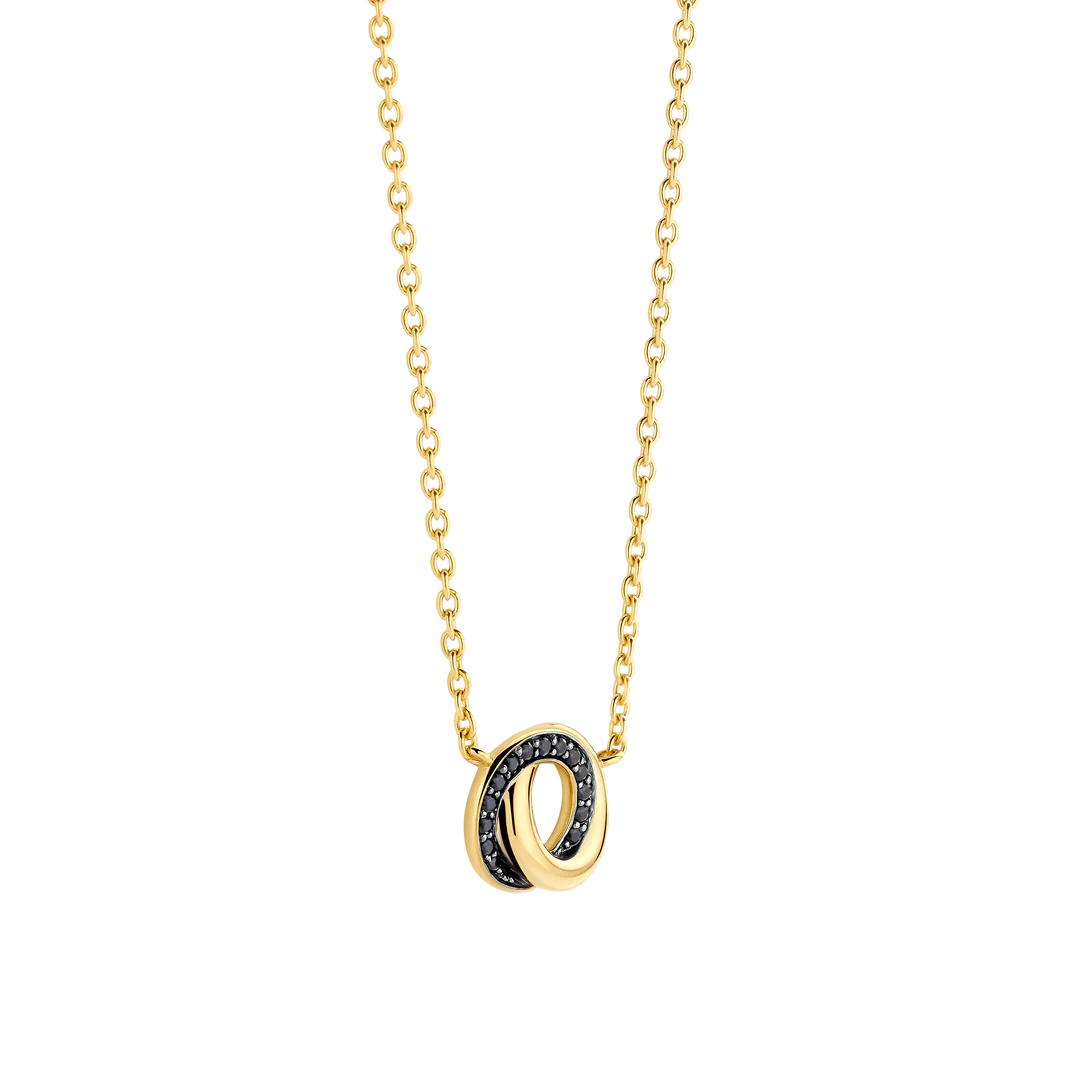 COLAR TI SENTO EM PRATA 925%COM ZIRCÓNIAS