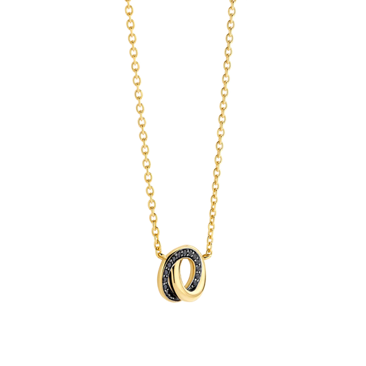 COLAR TI SENTO EM PRATA 925%COM ZIRCÓNIAS