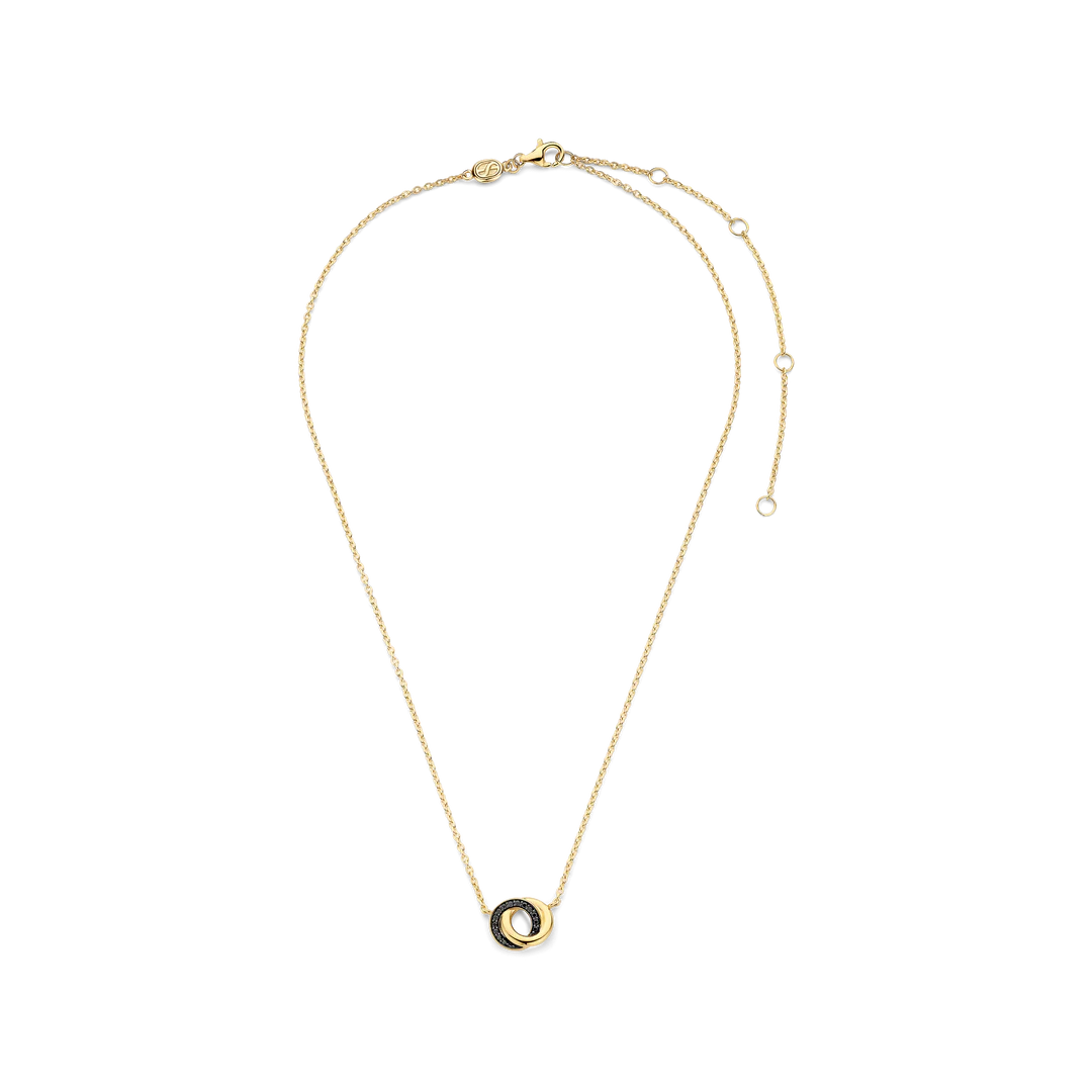 COLAR TI SENTO EM PRATA 925%COM ZIRCÓNIAS