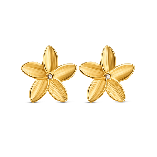 BRINCOS ONE SENHORA FLEUR GOLD