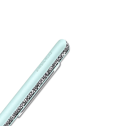 Esferográfica Swarovski Shimmer Verde, Lacado a verde, cromado