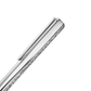 Caneta Swarovki Crystal Shimmer ballpoint pen, Silver tone, Chrome plated