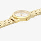RELOGIO RADIANT MULHER DOURADO MOST CINZA