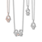 COLAR UNIKE MEANINGFUL BOY EM PRATA 925% COM ZIRCÓNIAS "UK.CL.1110.0002"