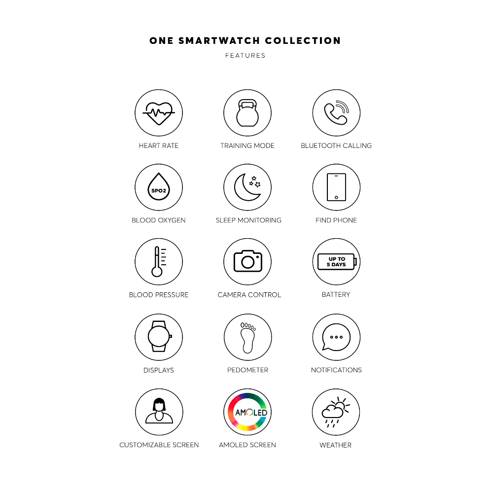 SMARTWATCH ONE MINI GOLD LINKS