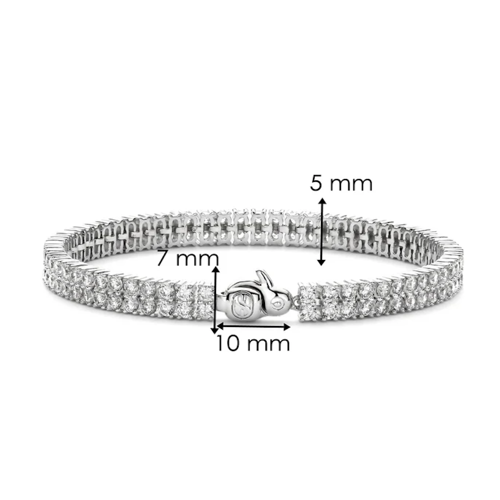 PULSEIRA TI SENTO EM PRATA 925% COM ZIRCÓNIAS