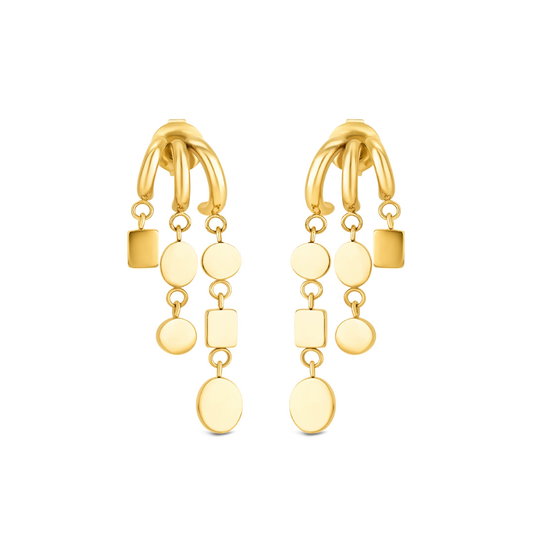 BRINCOS ONE SENHORA DROP GOLD