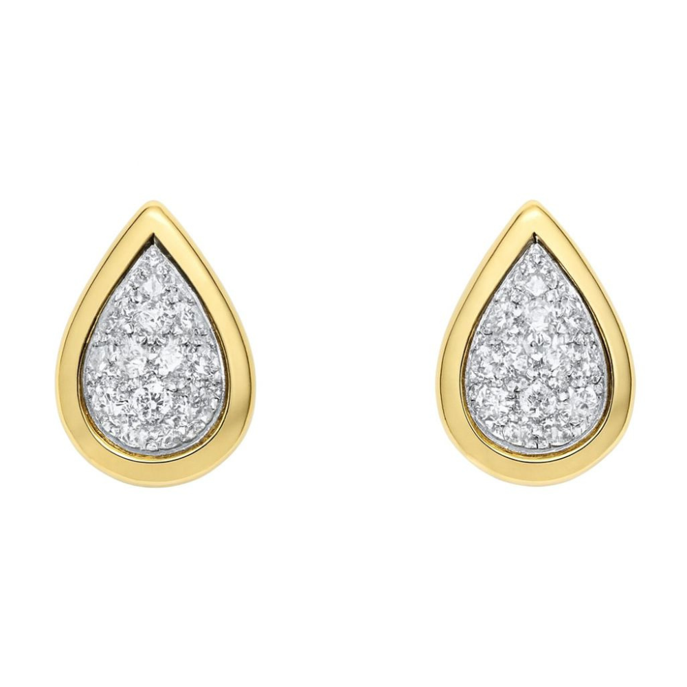 BRINCOS EM PRATA 925 COM ZIRCONIAS BICOLOR