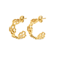 BRINCOS ONE SENHORA BLISS HOOPS GOLD