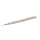 Caenta Swarovski Crystalline ballpoint pen, Pink, Pink lacquered, Chrome plated