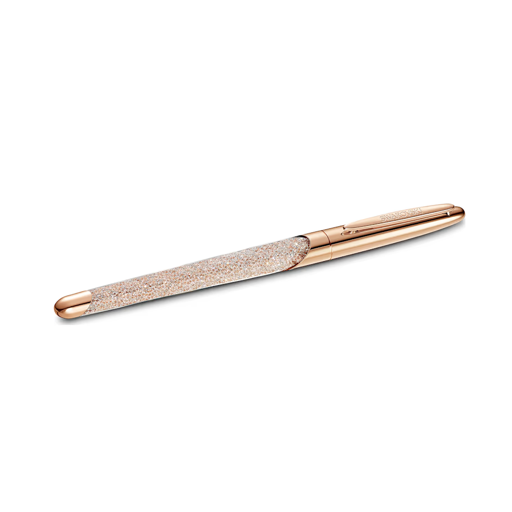 Caneta Swarovski Crystalline Nova rollerball pen, Rose gold tone, Rose gold-tone plated