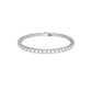 Pulseira Swarovsi Matrix Tennis Lapidação redonda, Branca, Lacado a ródio
